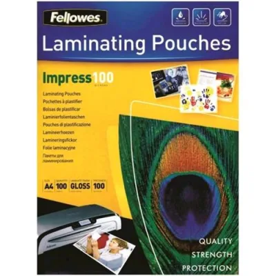 Fellowes IMPRESS100 Pouches Lucide A4 100 MY Col. Trasparente Conf 100 Pz.