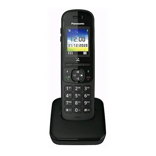 Panasonic KX-TGH710JTB Cordless Singolo Display a Colori Eco Mode Plus Vivavoce Nero