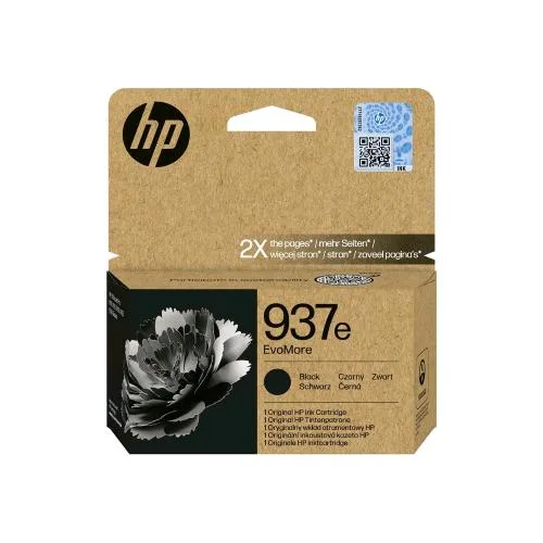 HP 937E Evomore Cartuccia Inchiostro Nero Originale per Officejet Pro 9110B, 9120E, 9720E, 9730E 2.500 Pagine