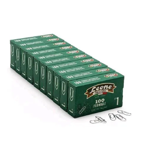 Leone Dell'Era Fermagli Zincati N1 Cof 10 x 100 Pz.