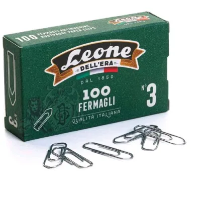 Leone Dell'Era Fermagli Zincati N3 Conf 10 x 100 Pz.