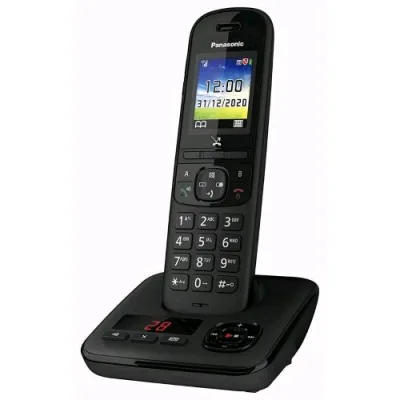Panasonic KX-TGH720JTB Cordless DECT Gap con Segreteria Vivavoce Display a Colori Black
