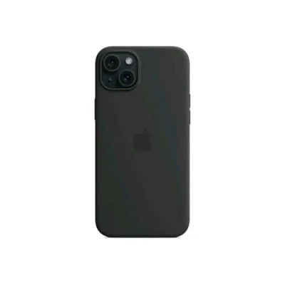Apple iPHONE 15 Plus Silicone Case Cover Magsafe in Silicone Nero