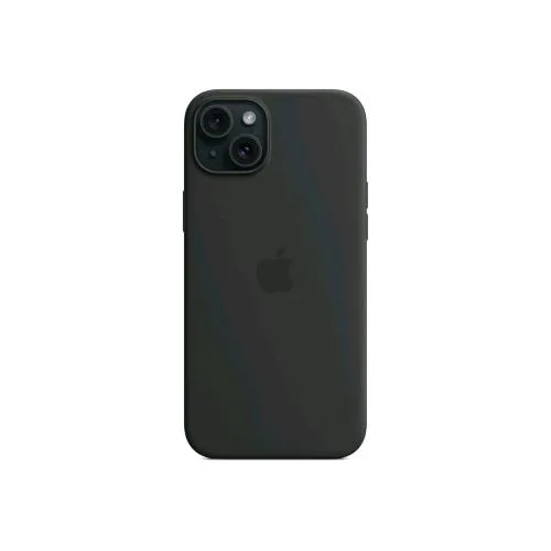 Apple iPHONE 15 Plus Silicone Case Cover Magsafe in Silicone Nero