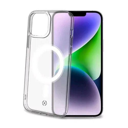 Celly Gelskinmag Apple iPHONE 14 Plus Cover in Tpu con Modulo Magsafe Integrato Trasparente