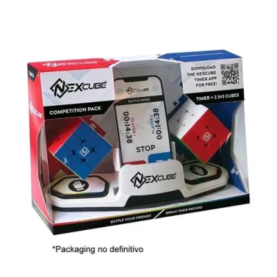 Goliath Nexcube Competition Pack con Supporto per Cellulari Cronometro e 2 Cubi di Rubik 3X3