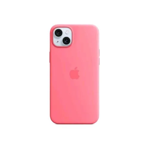 Apple iPHONE 15 Plus Silicone Case Custodia in Silicone Magsafe Pink