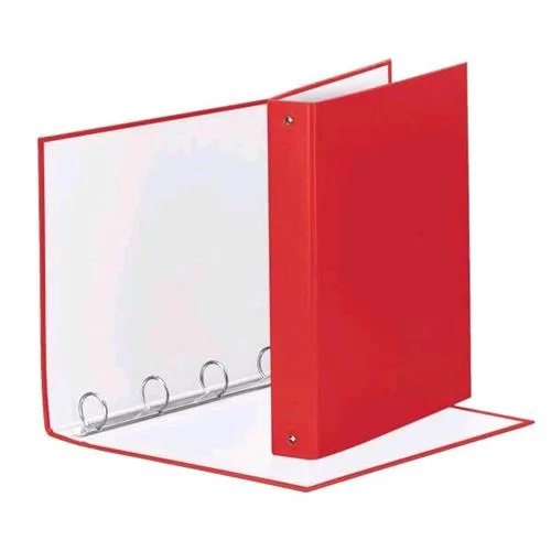 Esselte Meeting Raccoglitore 4 Anelli da 30 mm in Cartoncino Plastificato CM 22X30X4 A4 Rosso