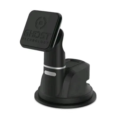 Celly Ghost Dashboard Supporto Magnetico con Ventosa per Smartphone Navigatori GPS Lettori MP3 Nero