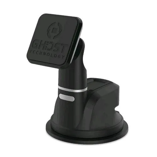 Celly Ghost Dashboard Supporto Magnetico con Ventosa per Smartphone Navigatori GPS Lettori MP3 Nero