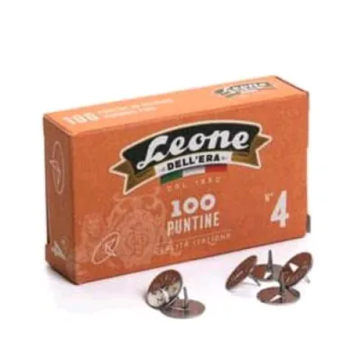 Leone Dell'Era Puntine in Acciaio N4 Conf 10X100 Pz.