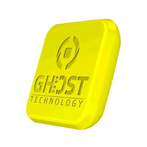 Celly Ghost Fix Supporto Auto per Smartphone Magnetico con Base Adesiva Giallo
