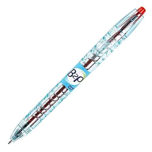Pilot B2P Begreen Penna Roller a Scatto Gel Rosso Punta Conica 0.7 mm Conf 10 Pz.