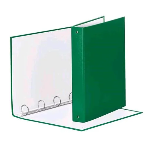 Esselte Meeting Raccoglitore 4 Anelli da 30 mm in Cartoncino Plastificato CM 22X30X4 A4 Verde