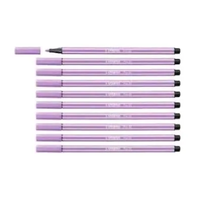 Stabilo Pen 68 Pennarelli Punta Robusta 1 mm Lilla Conf 10 Pz.