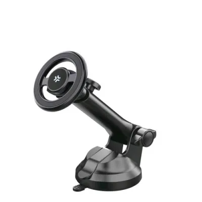 Celly Ghost Magholder Supporto Magnetico da Auto per Cruscotto e/O Parabrezza Compatibile Magsafe Nero