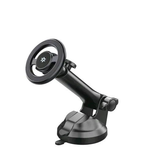 Celly Ghost Magholder Supporto Magnetico da Auto per Cruscotto e/O Parabrezza Compatibile Magsafe Nero
