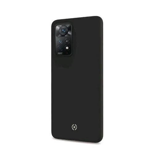 Celly Xiaomi Redmi Note 11 Pro 4G/11 Pro 5G Cover in Tpu con Rivestimento in Silicone Soft Touch Black