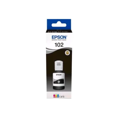 Epson 102 Flacone Inkjet Ecotank 127 ml Nero per Ecotank Et-15000, 2750, 2751, 2756, 2850, 2851, 2856, 3850, 4750, 4850, 4856