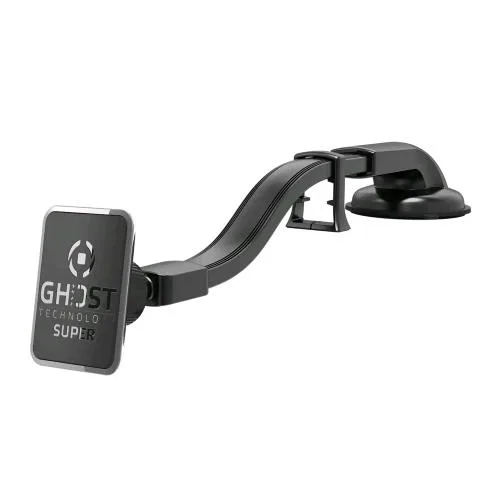 Celly Ghost Super Flex Supporto Magnetico Ultra Resistente con Braccio Flessibile Nero
