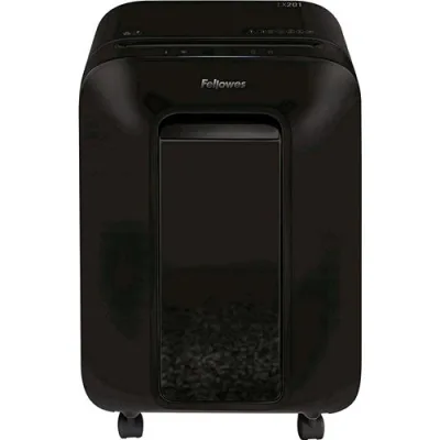 Fellowes LX201 Intellibar Distruggidocumenti a Microframmento Cestino 22l Capacita' 12 Fogli Nero