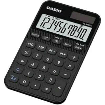 Casio SL-310YC Calcolatrice Tascabile Nero