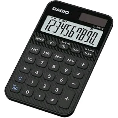Casio SL-310YC Calcolatrice Tascabile Nero