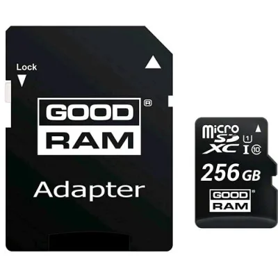 Goodram Micro SD 256GB + Adattatore Classe 10