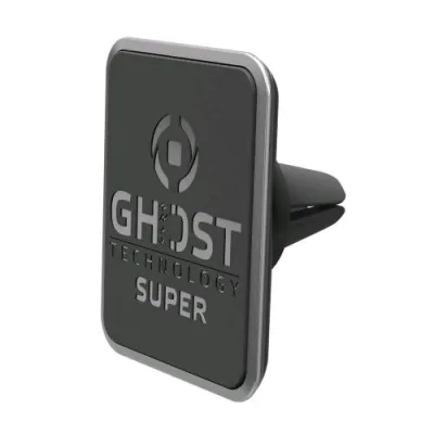 Celly Ghost Super Vent Supporto Magnetico Ultra Resistente per Griglia di Areazione Nero Grigio