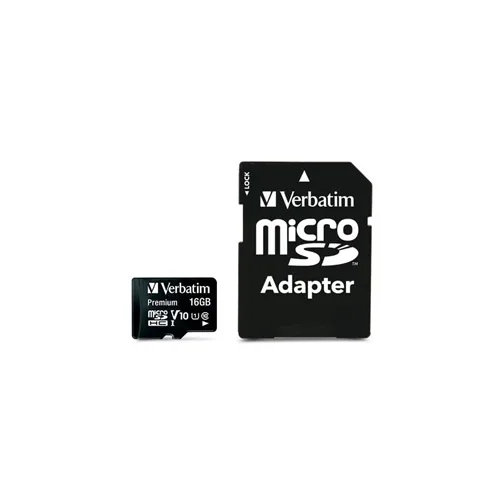 Verbatim 44082 16GB Micro SDHC Classe 10 + Adattatore a SD