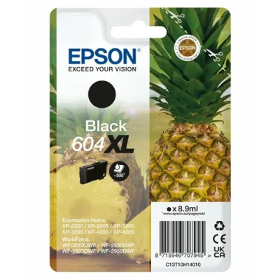 Epson 604XL Cartuccia Ink-Jet Originale Resa Elevata 500 Pagine Nero
