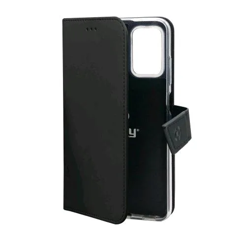 Celly Xiaomi Redmi Note 12 Pro Custodia a Porafoglio in Similpelle Black