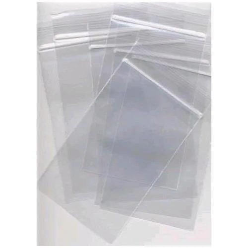 VIVA Buste con Zip in PP CM 20X30 Chiusura a Pressione Trasparente Conf 100 Pz.