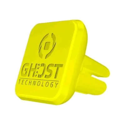 Celly Ghost Vent Supporto Auto per Smartphone Magnetico con Clip per Griglia di Areazione Giallo