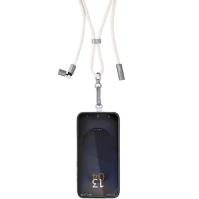 Intenso Cordino di Ricarica/Dati Gan USB-C e Portacellulare 2 in 1 PD Quick Charge 4.0 60 W 1.65 m Beige