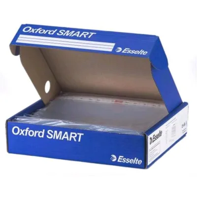 Esselte Office Buste con Foratura in PP Lucida CM 22X30 A4 Trasparente Conf 400 Pz.