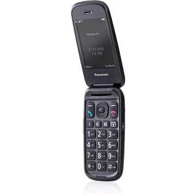Panasonic KX-TU550EXB 4G Senior Phone 2,8" Clamshell Fotocamera 1.2MPX 300 Ore Standby 4G LTE Italia Black