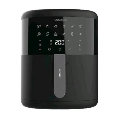 Cecotec Cecofry Bombastik 6000 Friggitrice Ad Aria 6 l 1700W Tecnologia Perfectcook 12 Programmi Nero