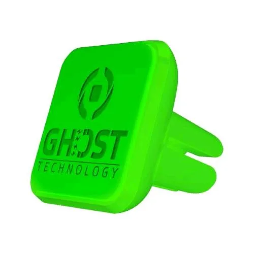 Celly Ghost Vent Supporto Auto per Smartphone Magnetico con Clip per Griglia di Areazione Verde