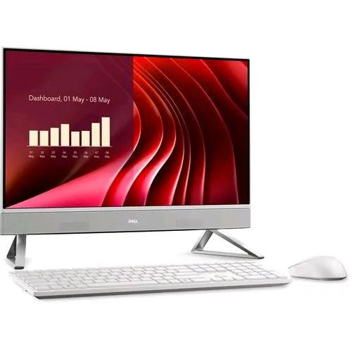 Dell 24 EC24250 All in One 23.8" Touch Screen Intel Core 7 150U RAM 16GB-SSD 1TB NVMe-Intel Graphics-Wi-Fi 6E + Gigabit LAN-Web Cam 5MPX Tastiera e Mouse Win 11 Prof Bianco Perla (MY7XN)