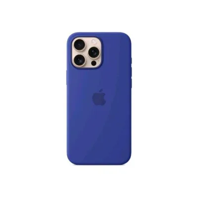 Apple iPHONE 16 Pro Max Silicone Case Cover Magsafe in Silicone Ultramarine Blu