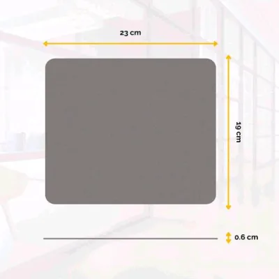 Fellowes Mousepad Soft Tappetino per Mouse 224 x 186mm Spessore 6mm Grigio