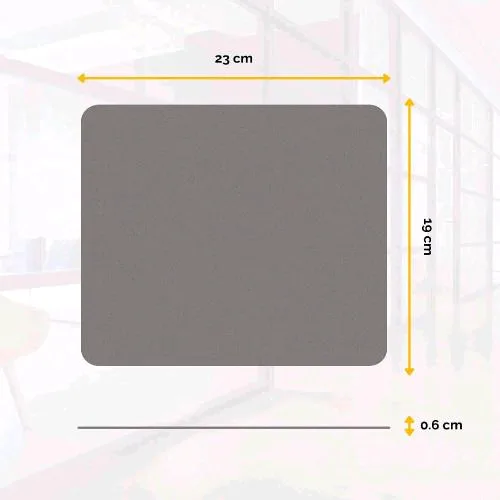 Fellowes Mousepad Soft Tappetino per Mouse 224 x 186mm Spessore 6mm Grigio