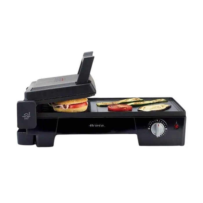 Ariete Multigrill 3 in 1 Bistecchiera Elettrica Piastra 600 x 250mm