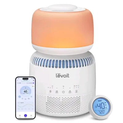Levoit B381SW Sprout Umidificatore Evaporativo per Bambini 3.8 l Ideale per Cameretta e Stanza dei Bambini con Luce Regolabile