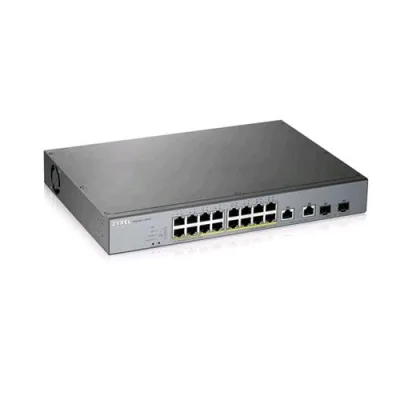 Zyxel GS1350-18HP-EU0101F Switch di Rete Gestito L2 Gigabit Ethernet (10/100/1000) Grigio Supporto Power Over Ethernet (POE)