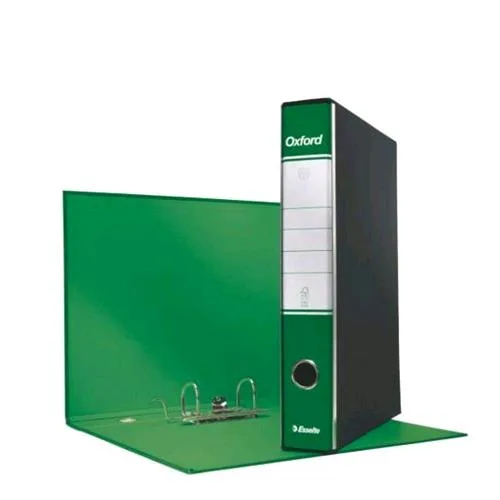 Esselte Oxford G82 Registratore Formato Commerciale 230X300X50 mm Col. Verde Conf 8 Pz.