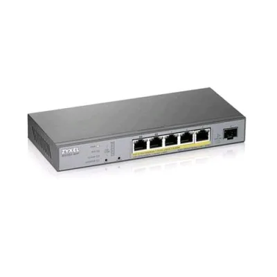 Zyxel GS1350-6HP-EU0101F Switch 5 Porte Gestito L2 Gigabit POE Budget 60W