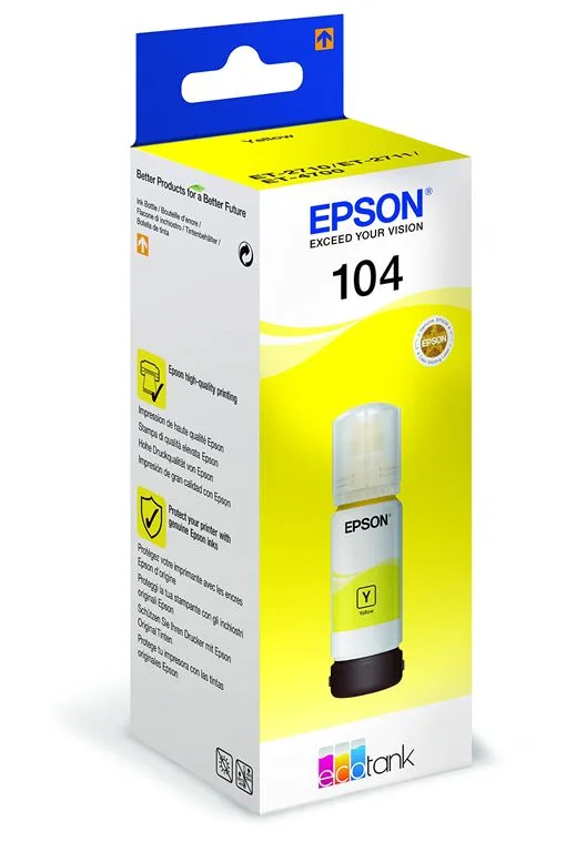 Epson 104 Flacone Ecotank 65 ml Giallo