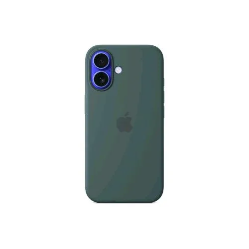 Apple iPHONE 16 Silicone Case Cover Magsafe in Silicone Lake Green
